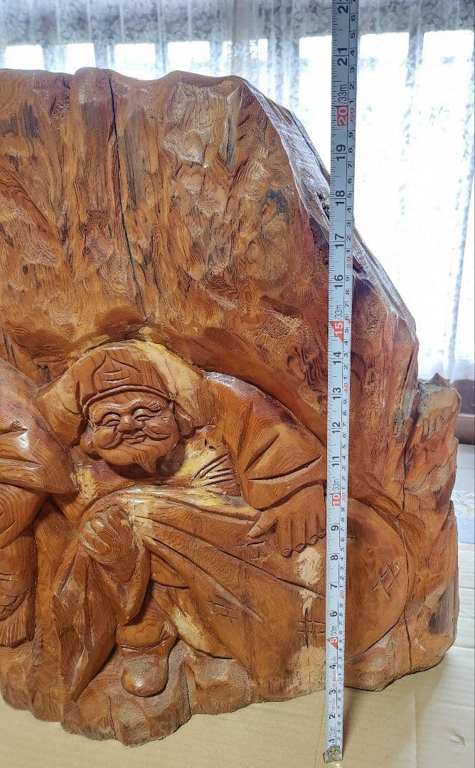 木彫り恵比寿、大黒天　置物