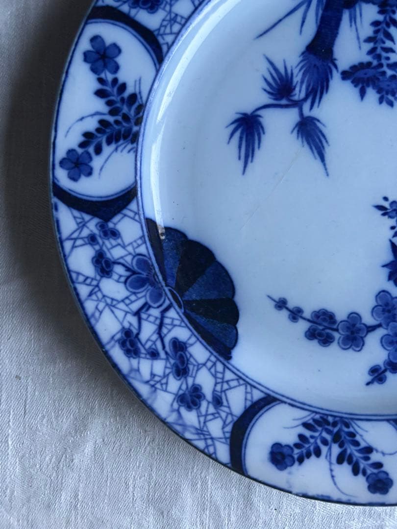 Japon Creil montereau ジャポニズム　藍色　フランス