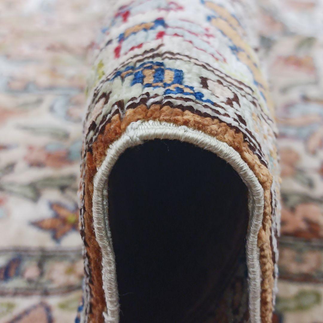 Y3050 トルコ絨毯 カイセリ 手織り72万ノット シルク 128×83㎝