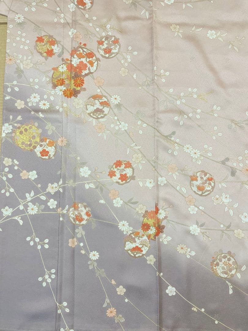 梅乃【155】正絹　訪問着　フルセット　美品　入卒式　お宮参り　七五三　桜色