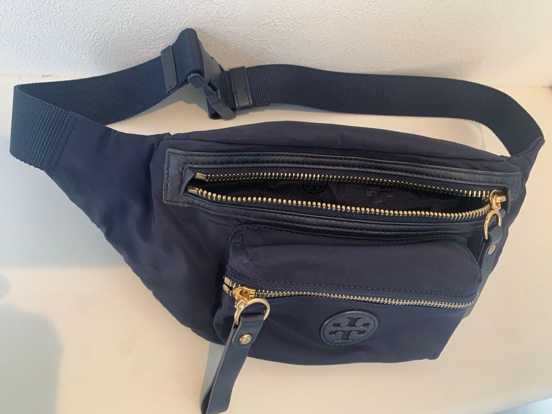 Tory Burch ナイロンウエストポーチ ネイビー