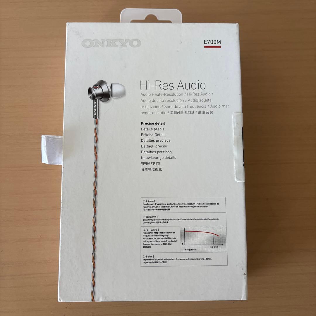 【新品】ONKYO カナル型イヤホン セミオープンE700MW