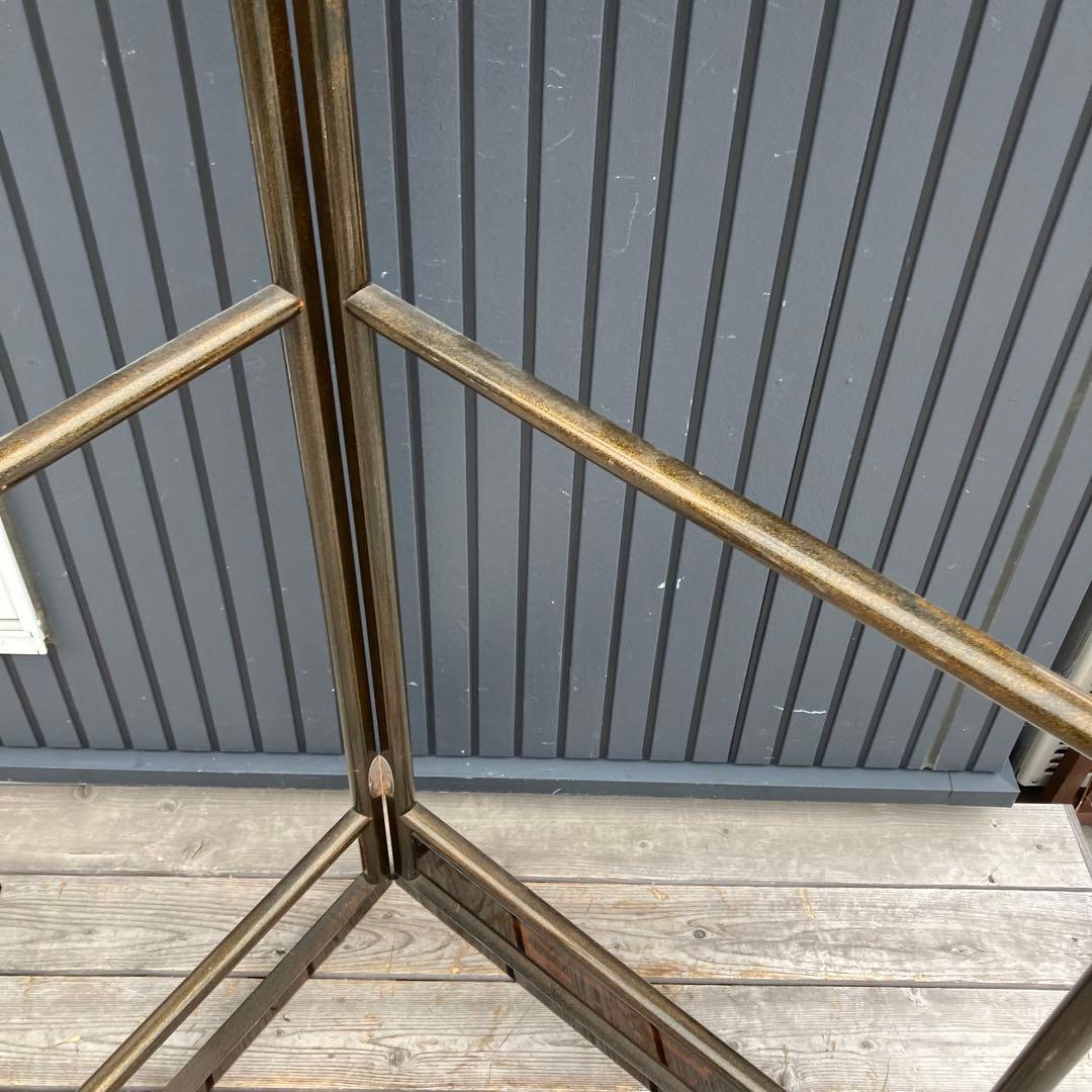 昭和レトロ 和風 漆塗り 衣桁 衣紋掛け 古道具 ハンガーラック 和家具 着物