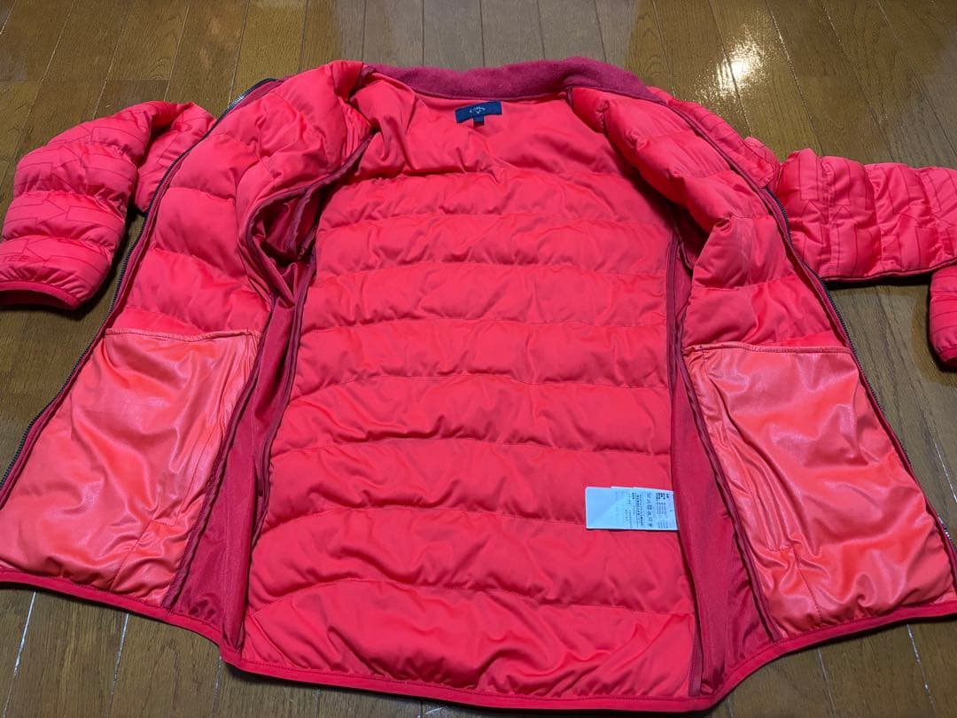 【未使用品】キャロウェイCallaway　ゴルフダウンジャケット レッド　Ｌ