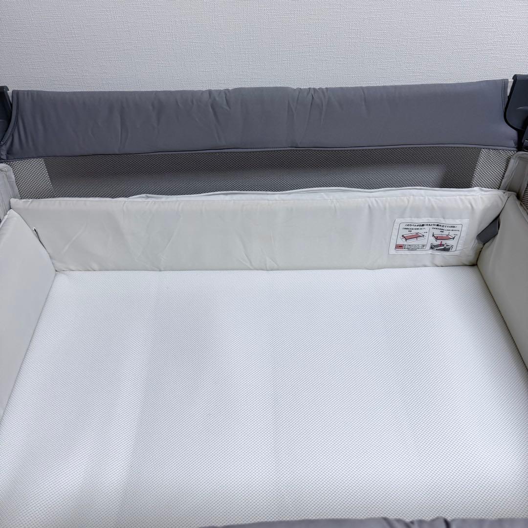 ココネルエアー AB アップリカ　ベビーベッド　グレーベアー