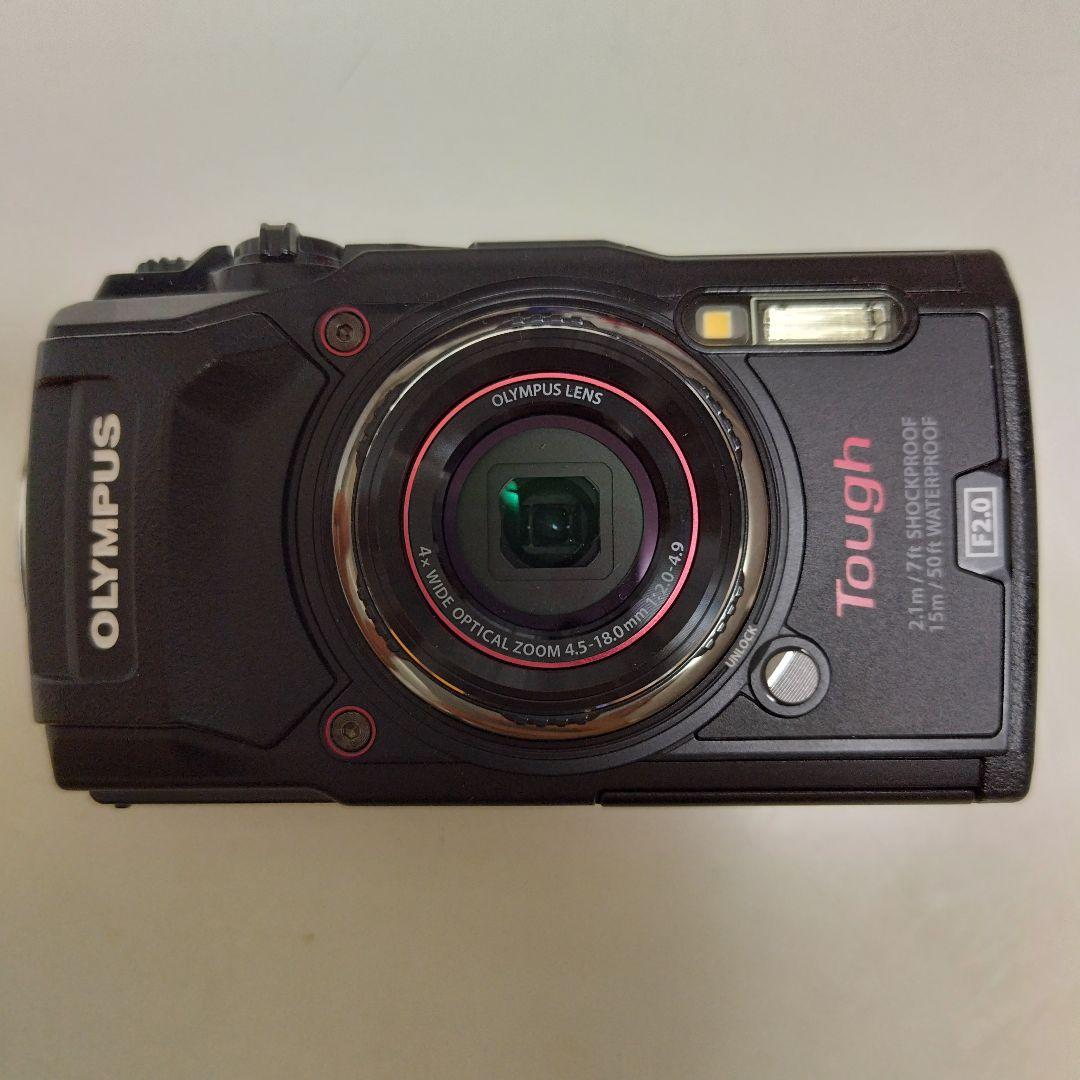 オリンパス　デジタルカメラ(TG-5)＆防水プロテクター(PT-058)、電池