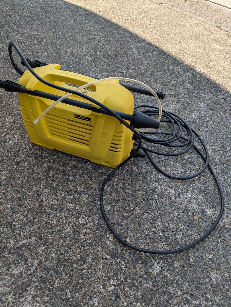 KARCHER K2.023高圧洗浄機 本体＋ホース＋取説