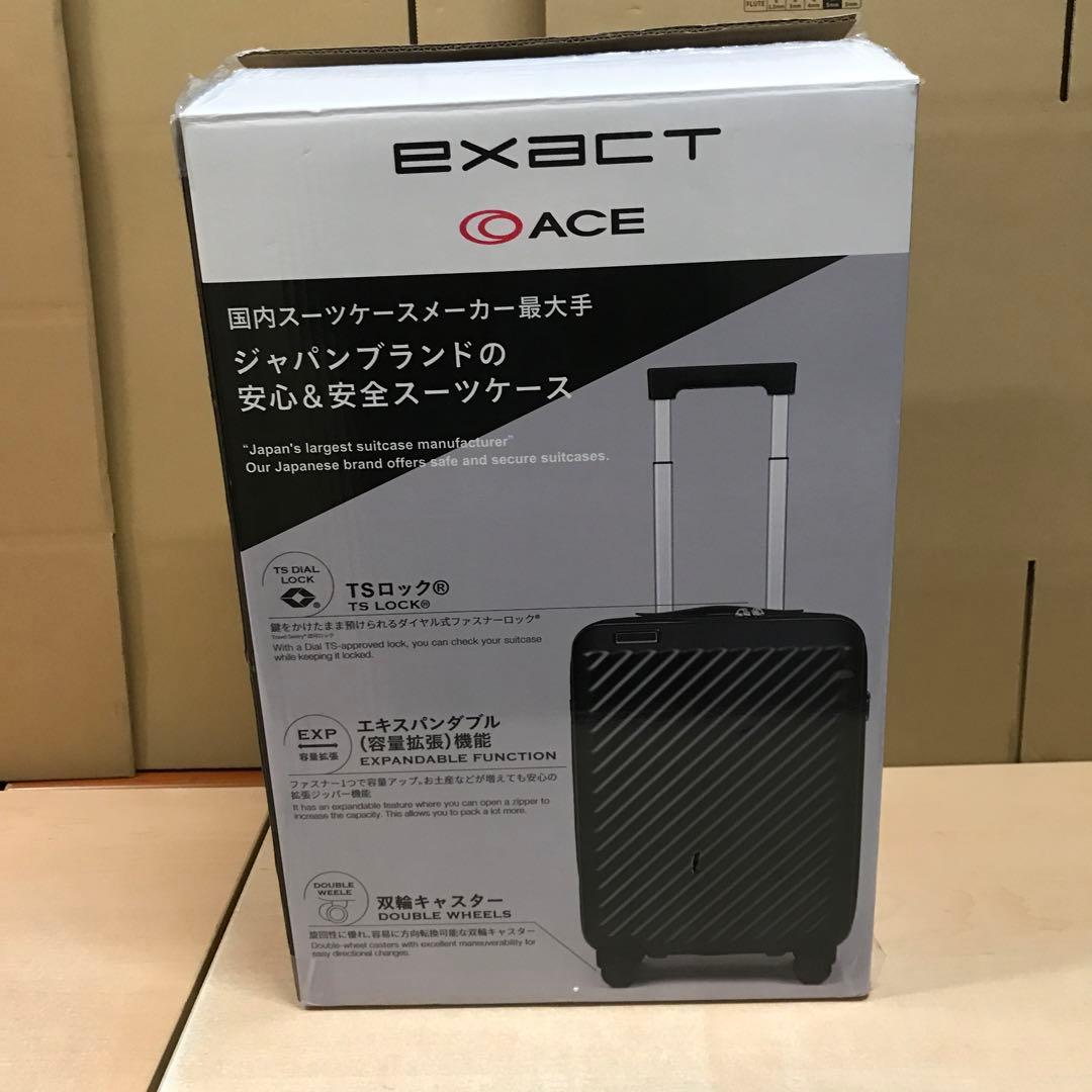 ACE エース イグザクト 機内持込みサイズ スーツケース（拡張機能付）ブラック
