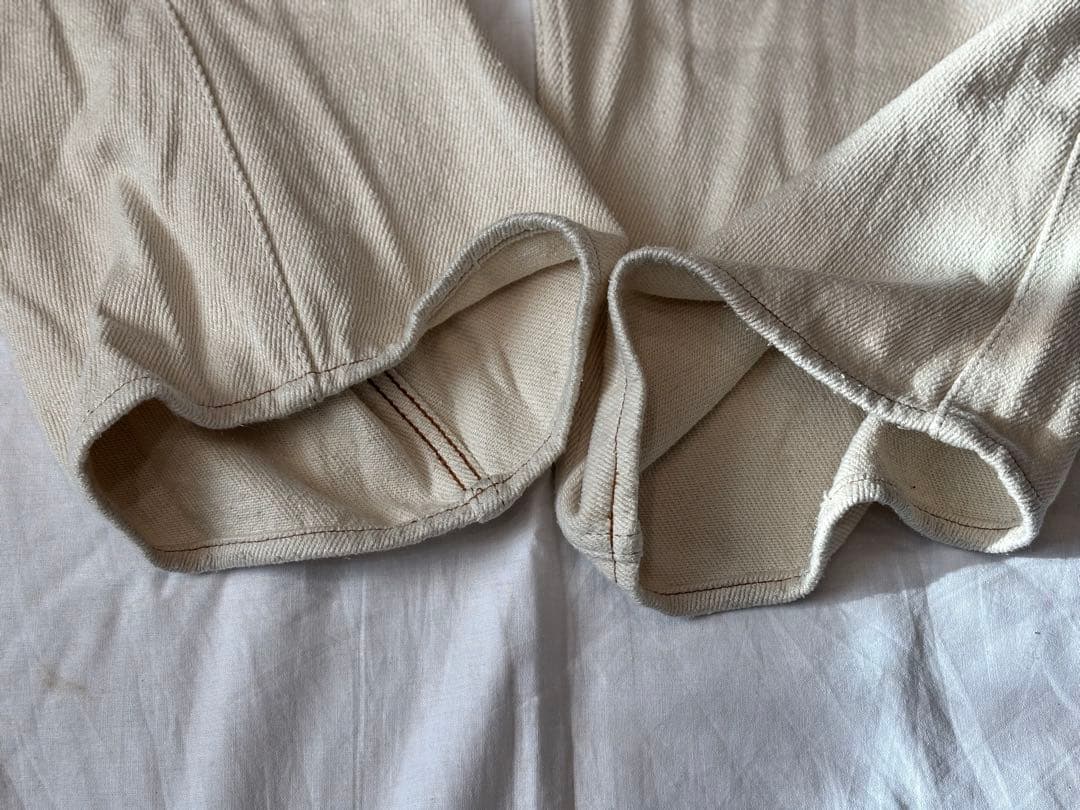 パンツ Cornier SILK NEP DENIM PANTS WHITE L