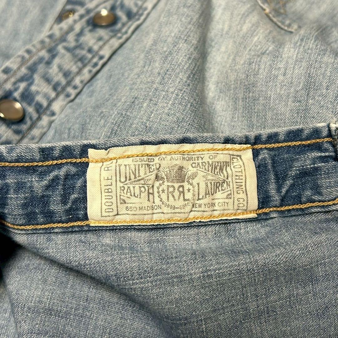RRL ダブルアールエル ラルフローレン デニムウエスタンシャツ 長袖 トップス