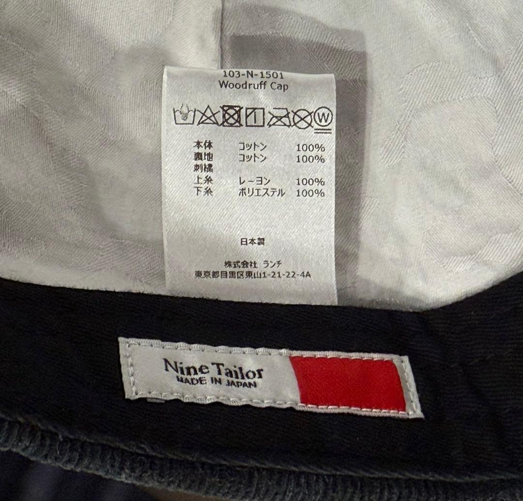 Nine Tailor WOODRUFF キャップ ブラック