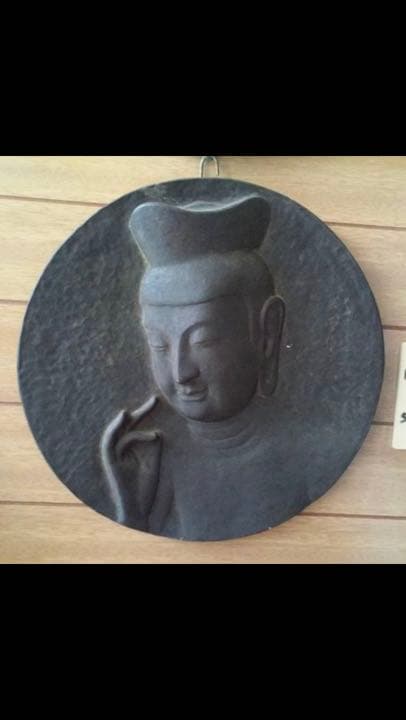 今村三郎作品 [弥勒菩薩] 石膏彫刻 10万円。日本一美しい弥勒菩薩レリーフ彫刻