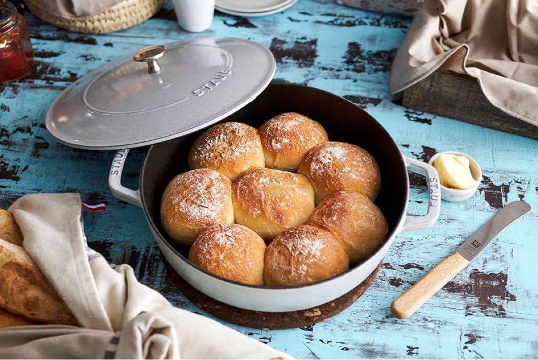 ☆美品☆ ストウブ　STAUB ブレイザー　ソテーパン　28cm グレー