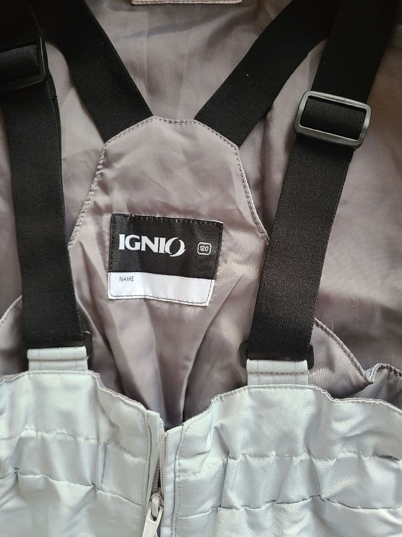 IGNIO 子ども用スキーウェア ピンク/黒チェック上下セット120cm2セット