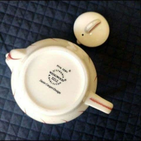 ほぼ未使用、スージークーパー「ピンクファーン」二人用ティーセット、９点セット