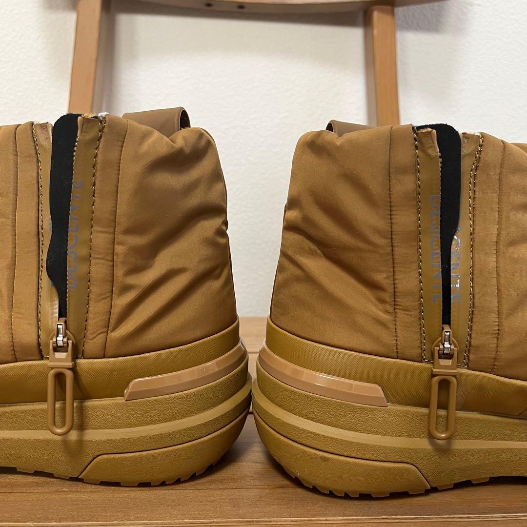 【美品】デサント D.TRACE TWB23.1 スノーブーツキャメル　ジップ