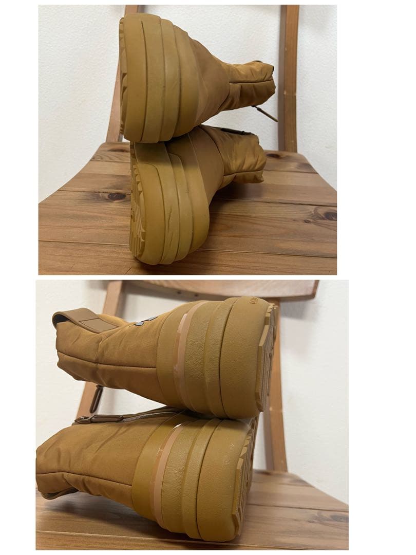 【美品】デサント D.TRACE TWB23.1 スノーブーツキャメル　ジップ