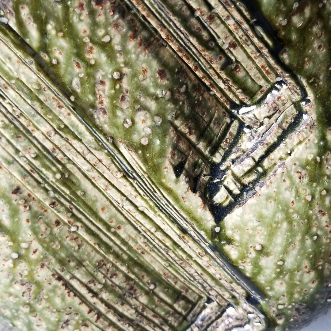 大容量‼️信楽焼傘立て  黒ビードロ 高さ４７cm