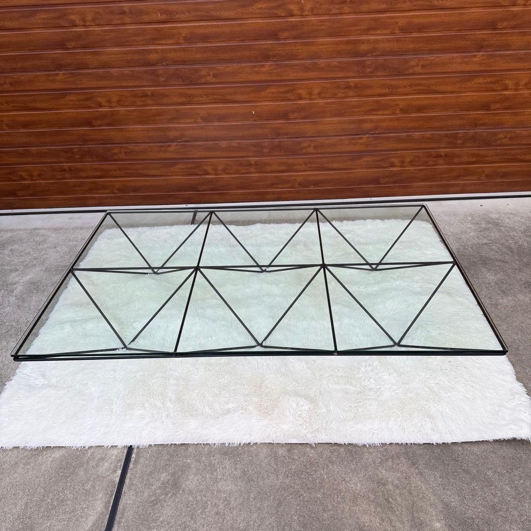 美品 B&B italia ALANDA ガラステーブル 購入価格67万