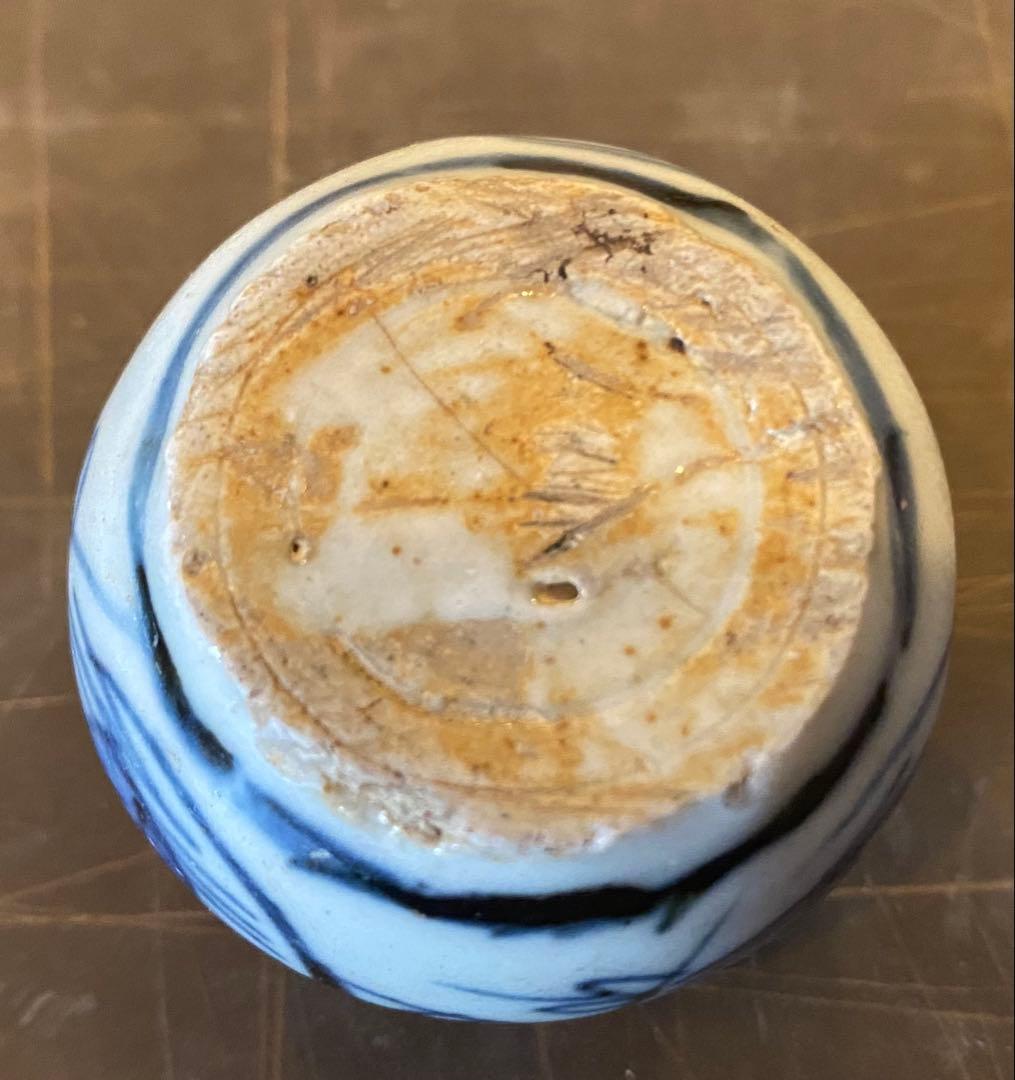 スワトウ陶磁器　ミニ花器　鑑賞台付　　　 一輪挿し　ヴィンテージ　レア