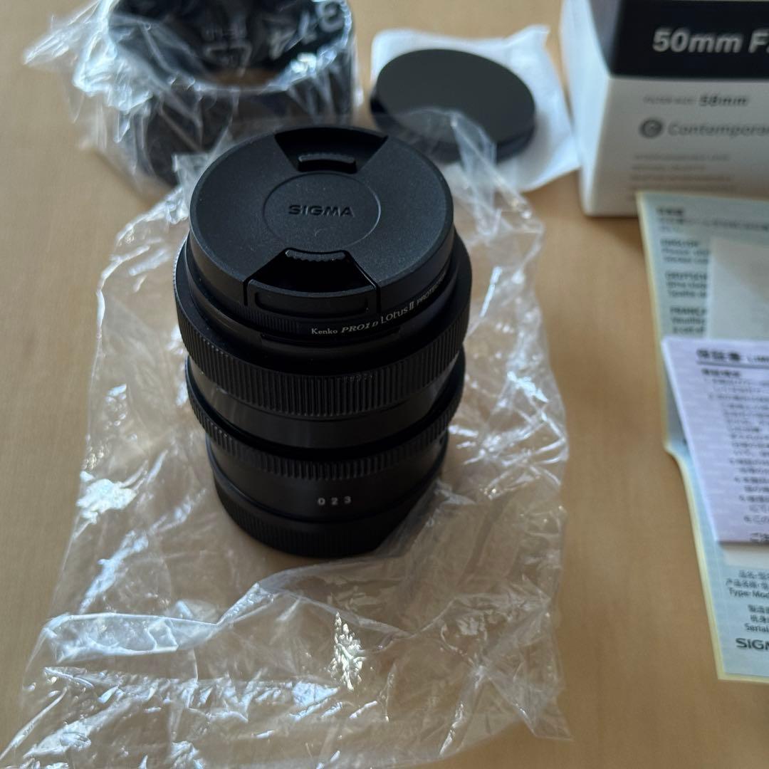 24年7月購入 SIGMA シグマ 50mm F2 DG DN ライカLマウント
