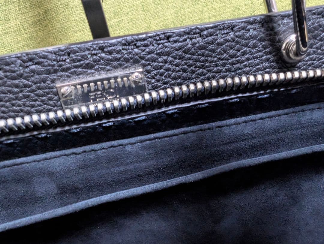 FENDI フェンディ レザー 2WAY バッグ 安心鑑定