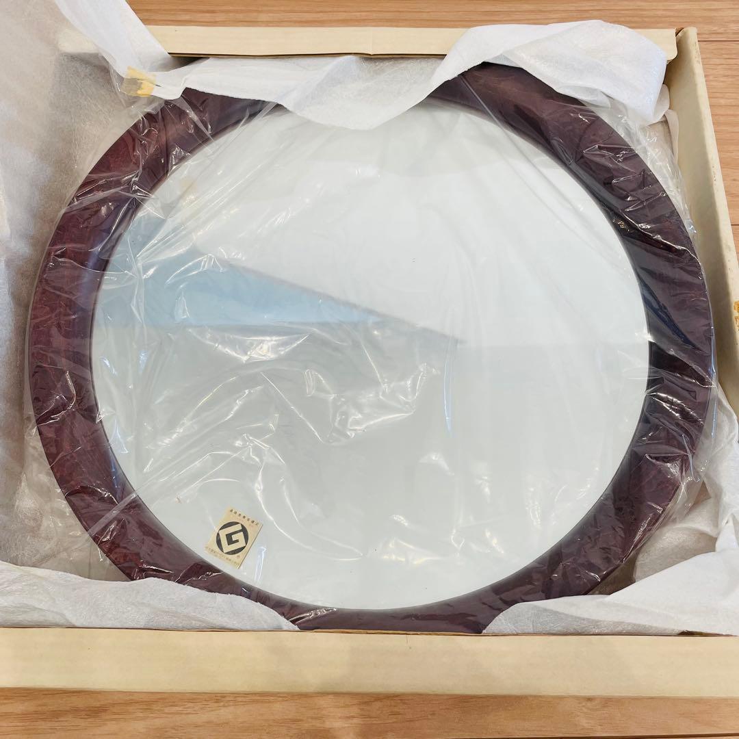 未使用長期保管品 秋田木工 柳宗理 曲木 ウォールミラー 丸型 壁掛け 鏡