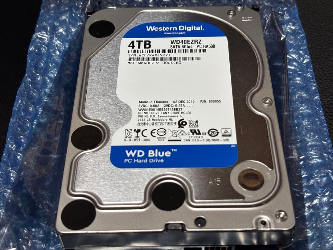M*x様 Western Digital WD Blue 4TB WD40EZR