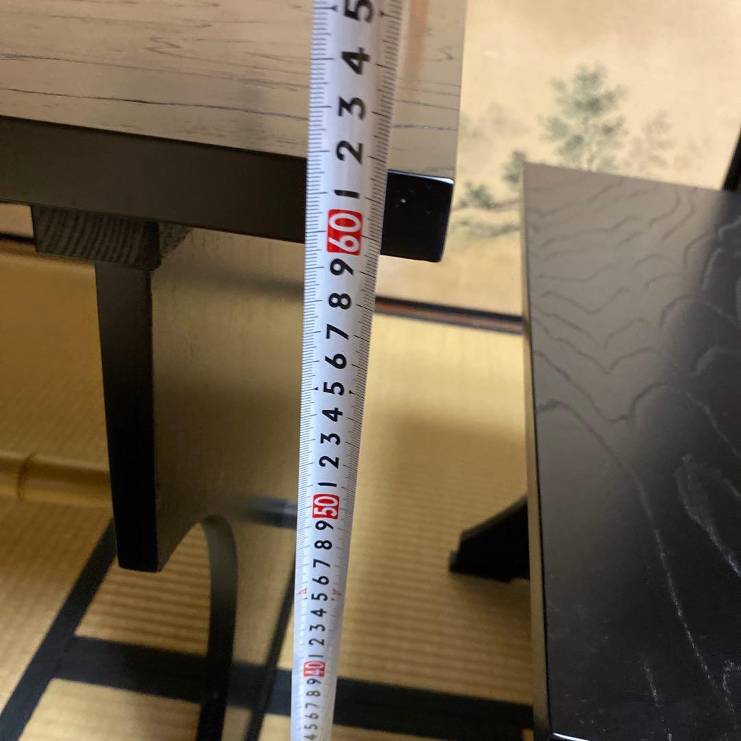 茶道具 立礼棚（りゅうれいだな） 点茶盤 掻合塗 表用セット