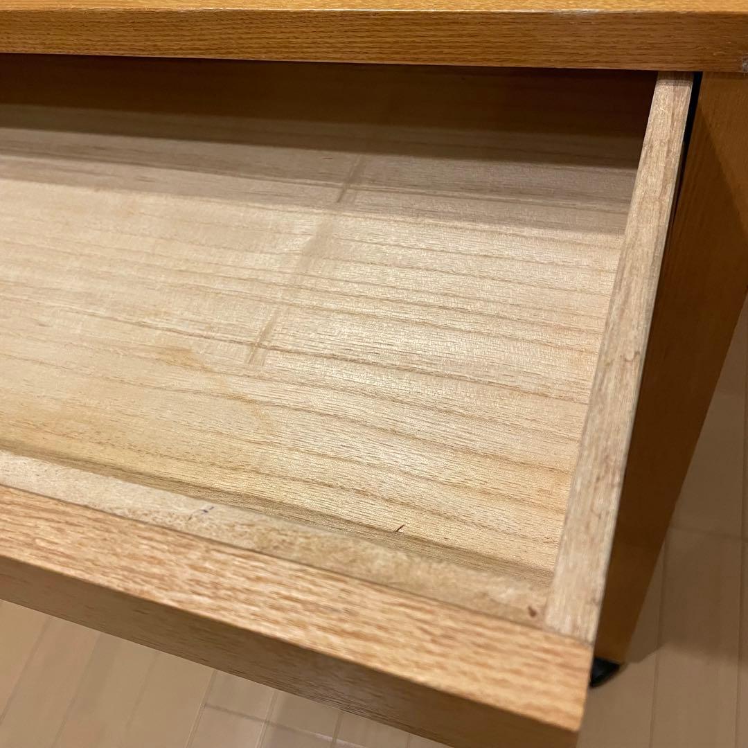 廃盤　希少　無印良品　木製ワゴン(タモ材)