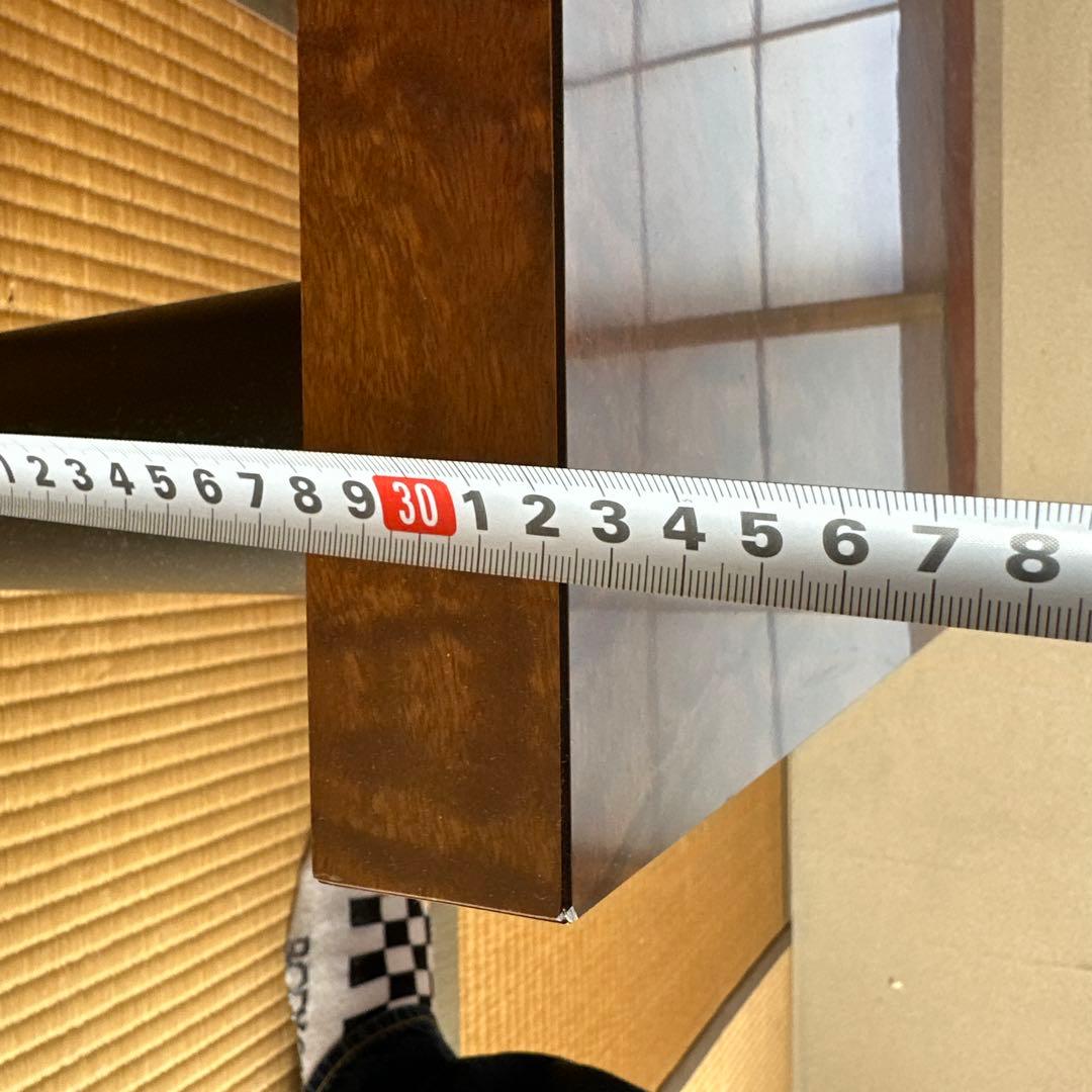 ダークブラウン木製座卓 約120cm x 75cm