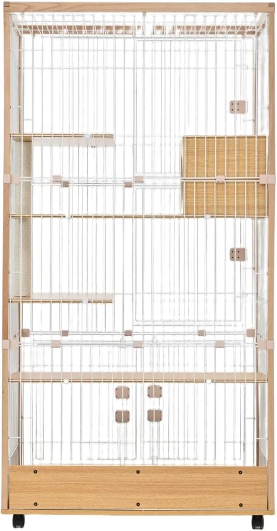 【30％引き】MOTASAN キャットケージ ワイド 96x58.5x186cm