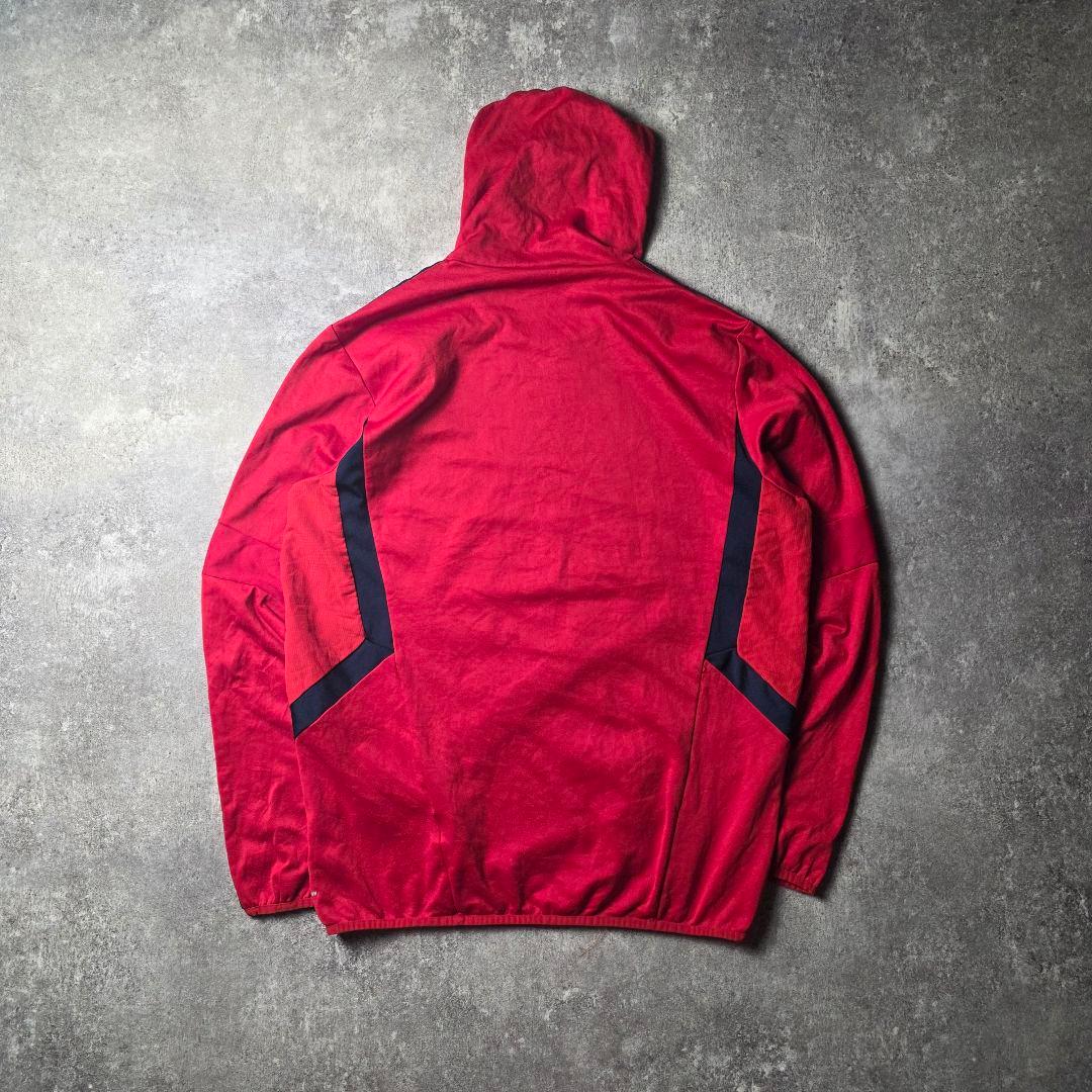 激レアadidasアディダスアーセナルトレーニングトップサッカーシャツ赤2XO