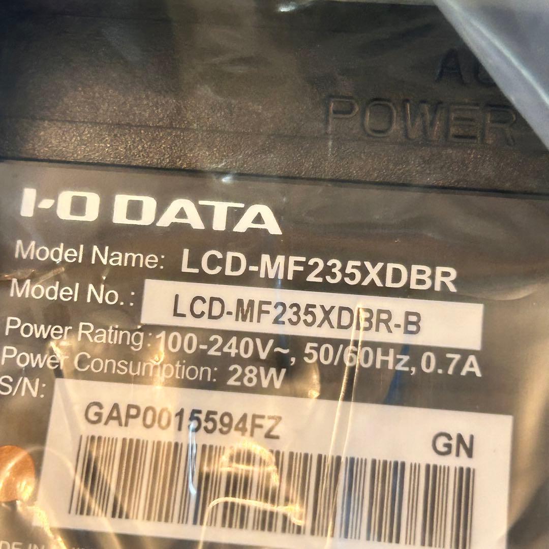 未使用品　LCD-MF235XDB I-ODATA モニター