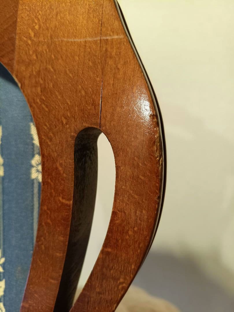 イタリア高級アンティーク調家具 ダイニングチェア リビングチェア 猫脚 A