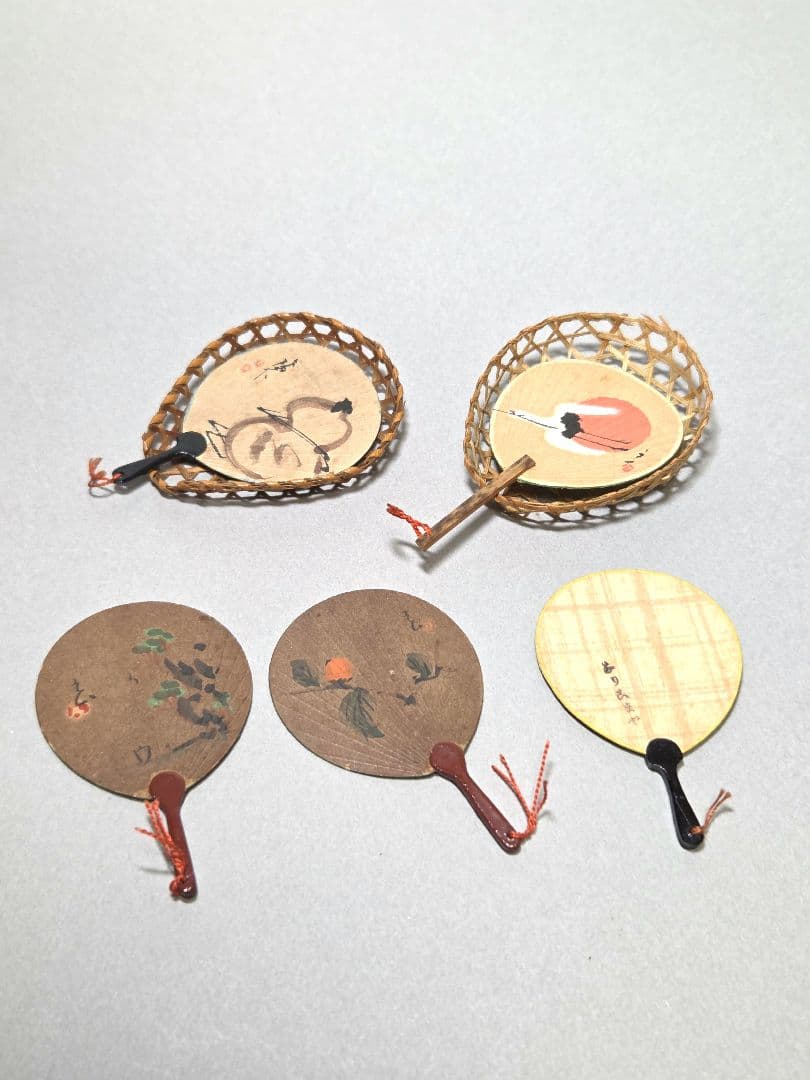 古い小さな小さな雛道具　江戸細工　招き猫他いろいろ　郷土玩具