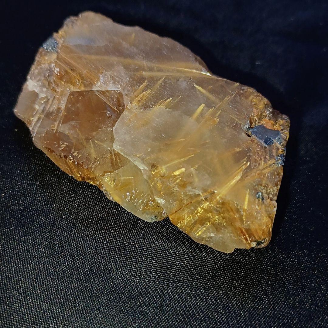 【翌日発送可】激レア ルチルクォーツ タイチンルチル 無加工 原石 金運 仕事運