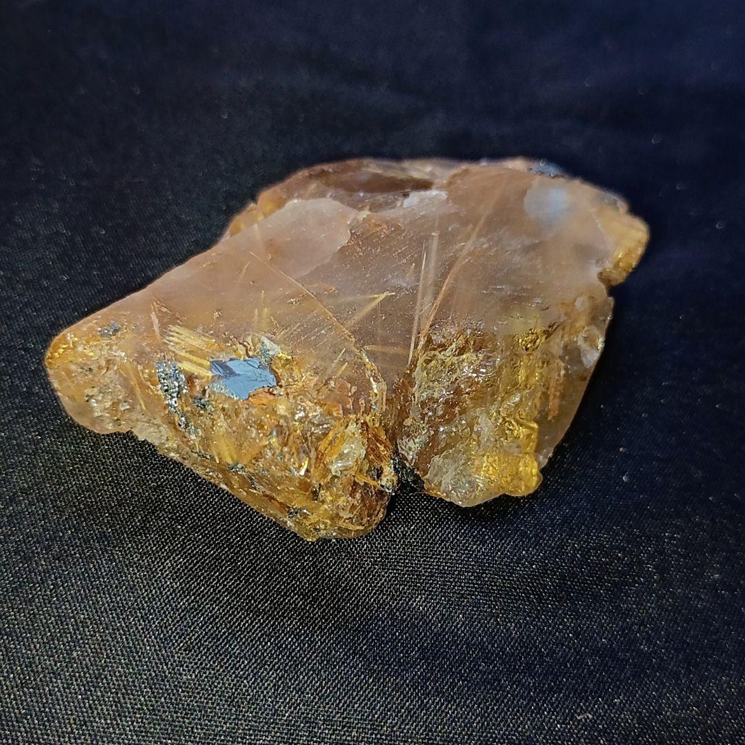 【翌日発送可】激レア ルチルクォーツ タイチンルチル 無加工 原石 金運 仕事運