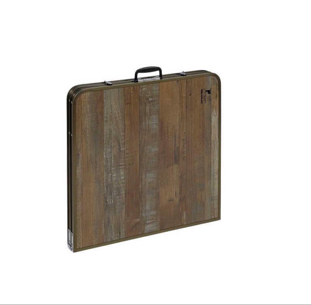 キャプテンスタッグ折りたたみテーブル120×60(高さ4段階調節付)UC-571