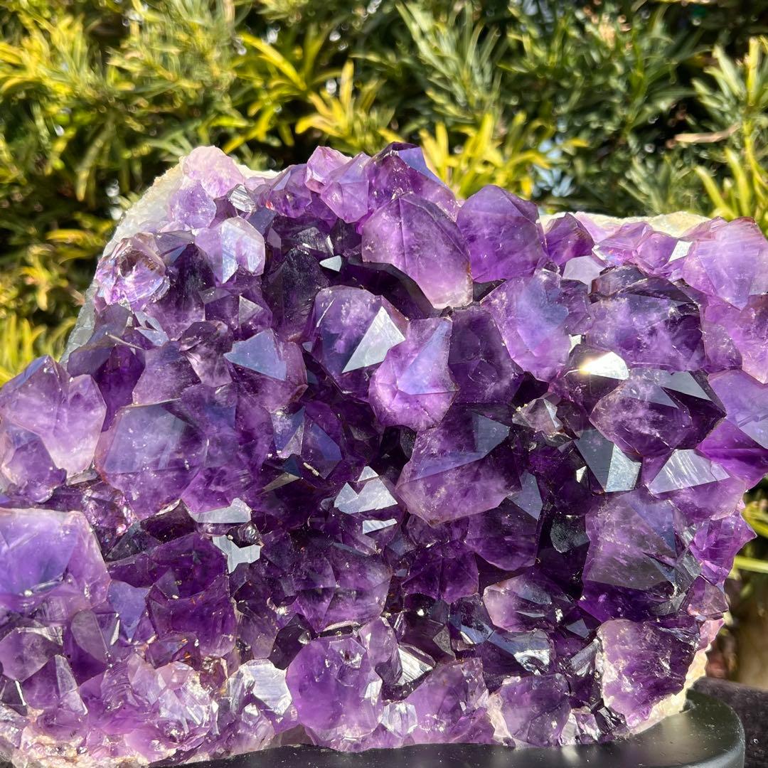 ✳️✨最高峰の濃紫ハイパワー✨極大結晶 レインボー アメジストクラスター 天然石