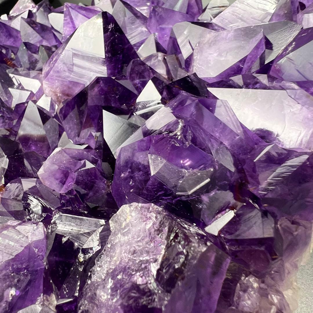 ✳️✨最高峰の濃紫ハイパワー✨極大結晶 レインボー アメジストクラスター 天然石