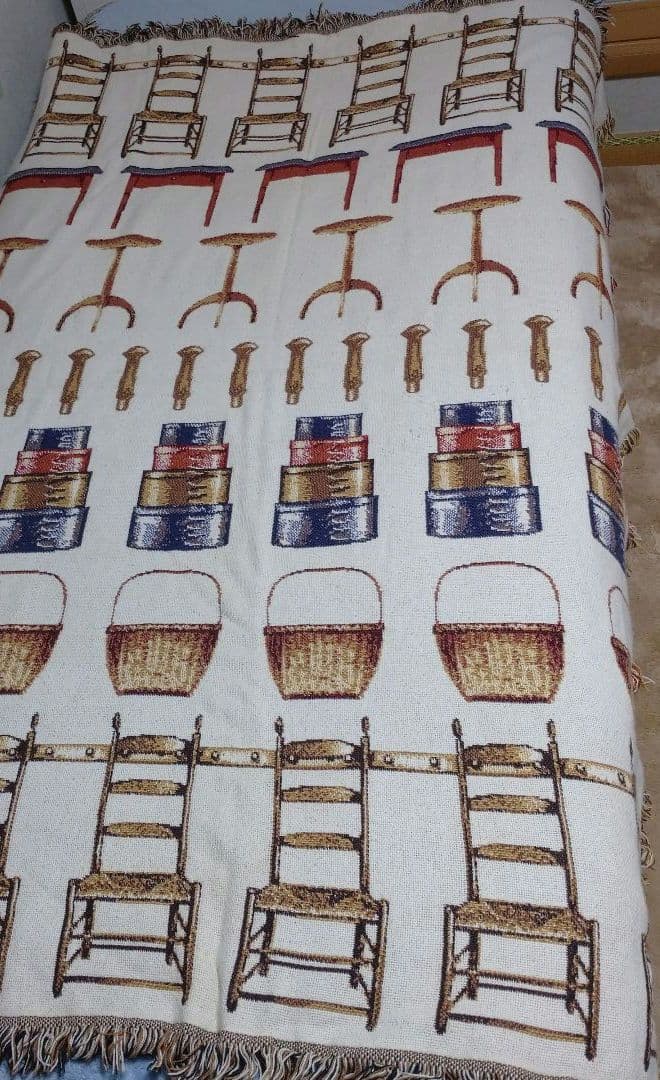 【徒歩】 ベッドカバー アメリカン カントリー マルチカバー