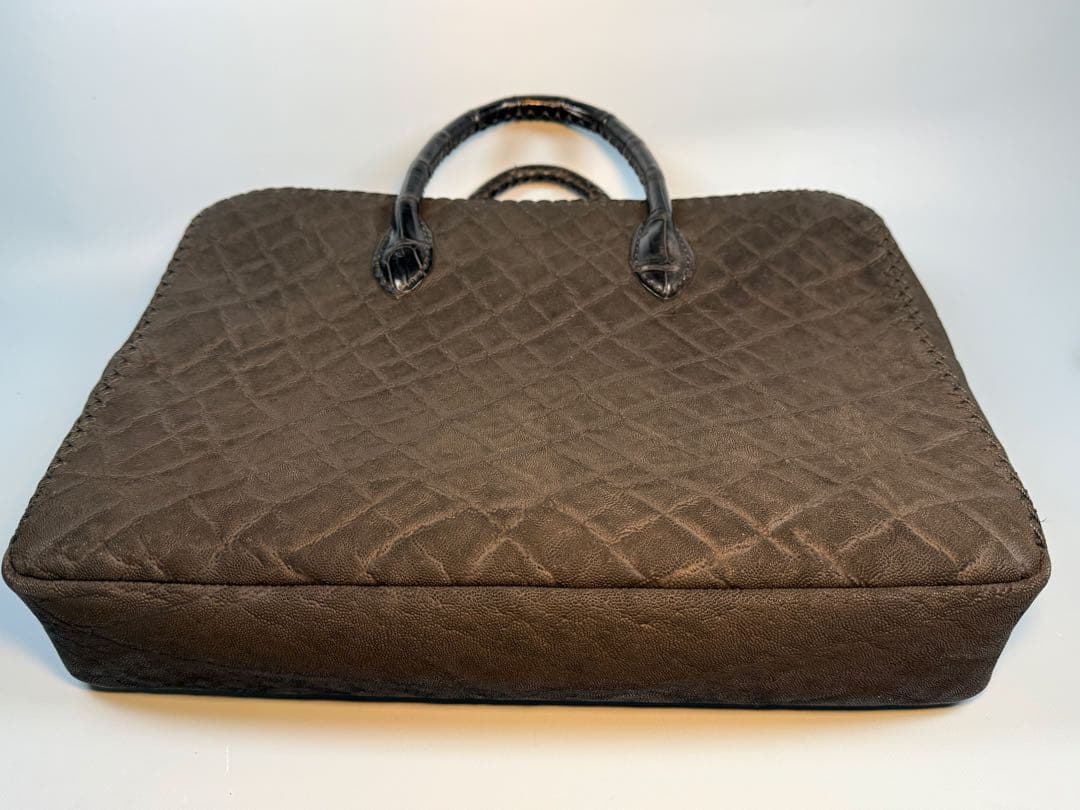 [限定品] FUNNY製STALLION,エレファント革手提げビジネスバッグ