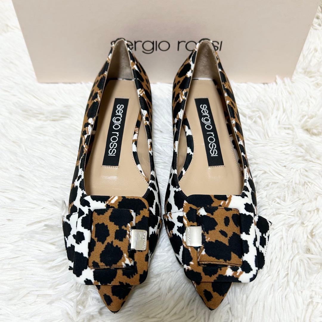 【美品】Sergio Rossi セルジオロッシ パンプス フラットシューズ