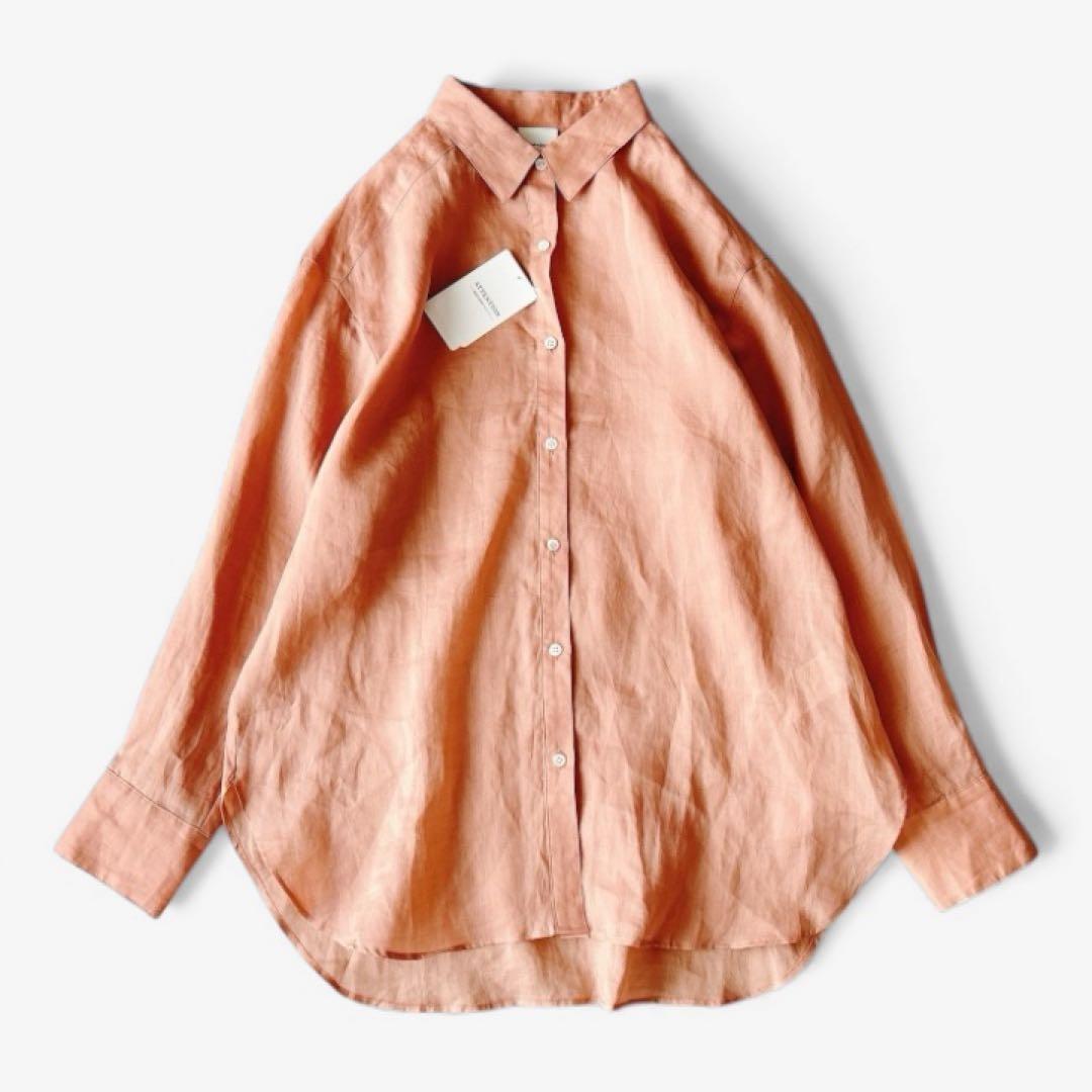 12時まで値下げ‼️未使用タグ付✨スピックアンドスパンラミーチュニックシャツリネン