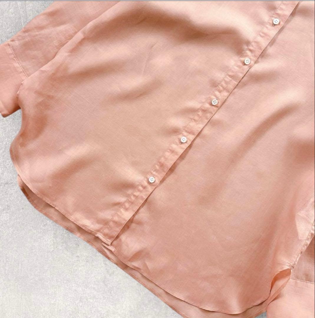 12時まで値下げ‼️未使用タグ付✨スピックアンドスパンラミーチュニックシャツリネン