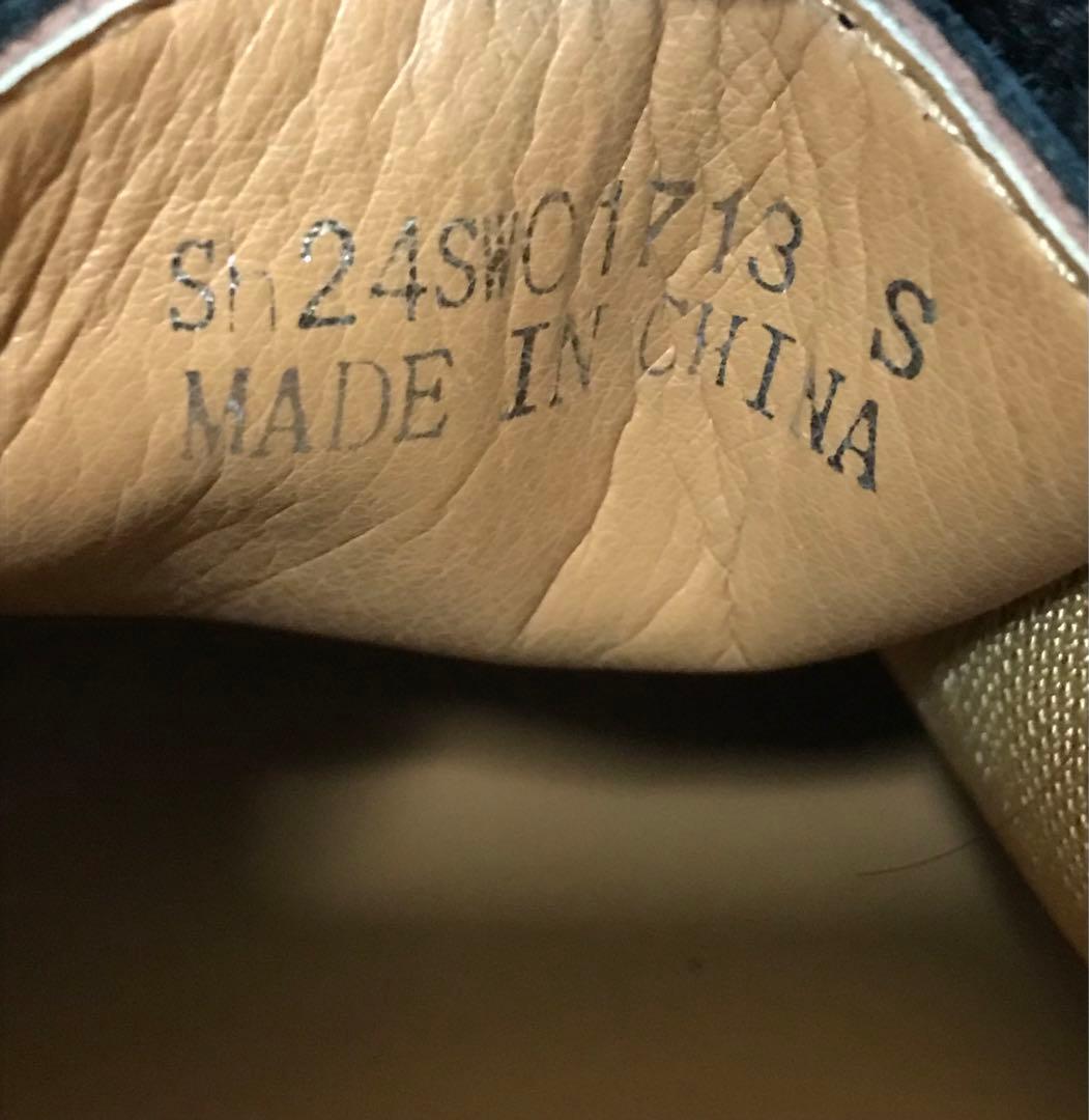 【ほぼ未使用】SHIUN スウェード レザー モカシンシューズ Sサイズ