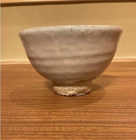 未使用品 茶道具 岡田裕 抹茶碗 萩焼 晴雲山 箱有