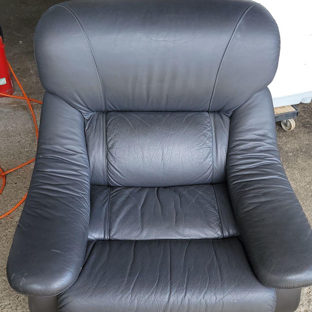 本革仕様 一人掛けソファ ダイニングチェア