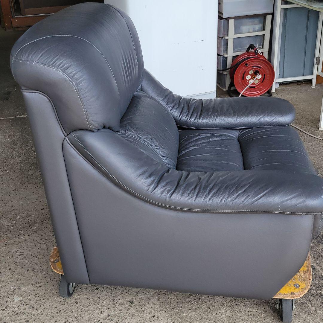 本革仕様 一人掛けソファ ダイニングチェア